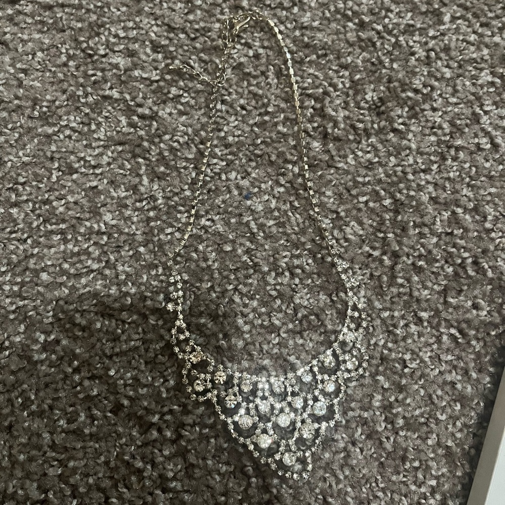 Elegant Silver Statement Necklace